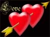 Valentine E-cards: Love hearts